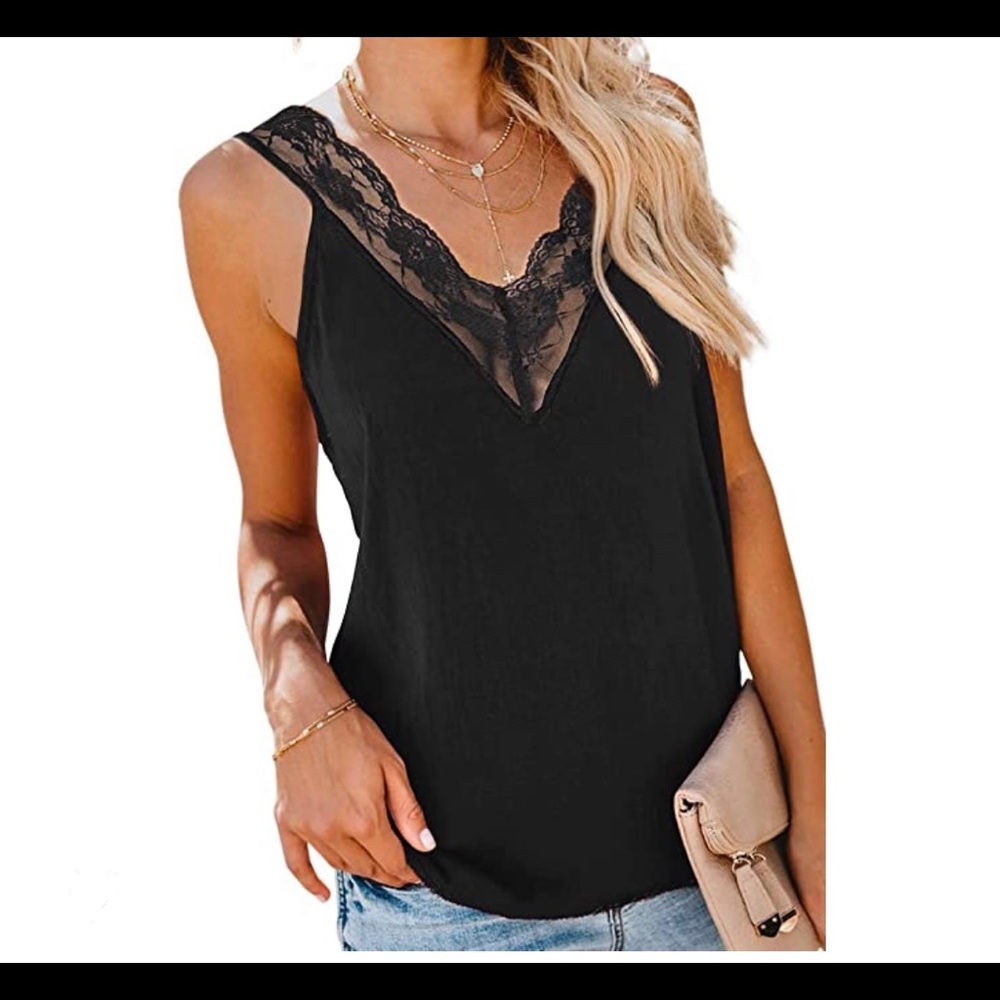V Neck Lace Cami
